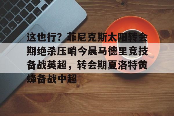 这也行？菲尼克斯太阳转会期绝杀压哨今晨马德里竞技备战英超，转会期夏洛特黄蜂备战中超的简单介绍
